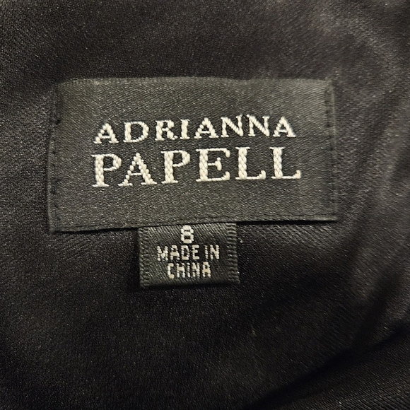 Adrianna Papell SZ 8 Bodycon Leopard Print V-Neck Sleeveless Evening Dress - Picture 4 of 11